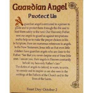 Guardian Angel with Boy Protect Us