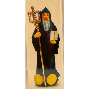 St. Benedict Abbott, Monk, Patron of Monasteries, Monks, Against Witchcraft, Temptations, Poisoning & Fever