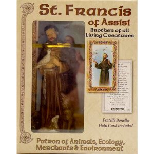 St. Francis of Assisi Brother of all Living Creatures, Patron of Animals, Ecology, Merchants & Environments