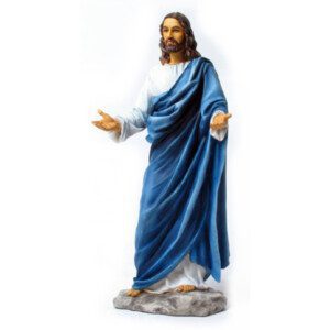 Welcoming Christ Studio Collection by Veronese Design Welcoming Christ fully hand-painted Statue 12" H, Weighs 3.61 lbs.