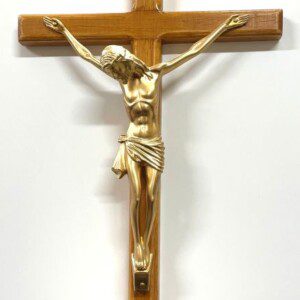 Italian Teak Wood Crucifix