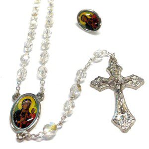 Silver Our Lady of Czestochowa Rosary