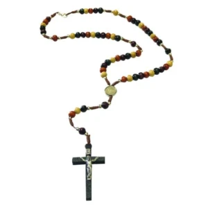 Multi-Color Wooden Rosary