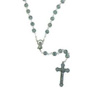 Light Blue Filigree Rosary